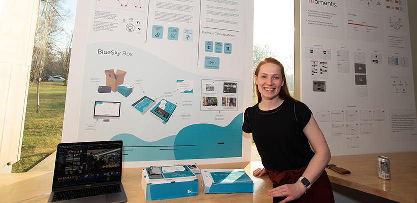 EDI '19 students presented human-centered design projects at Thesis Fair.