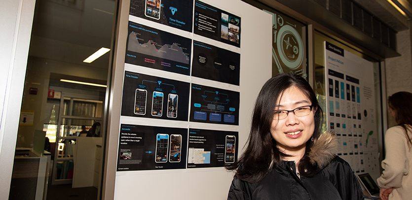 EDI '19 students presented human-centered design projects at Thesis Fair.