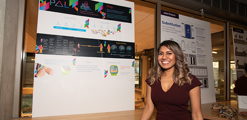 EDI '19 students presented human-centered design projects at Thesis Fair.