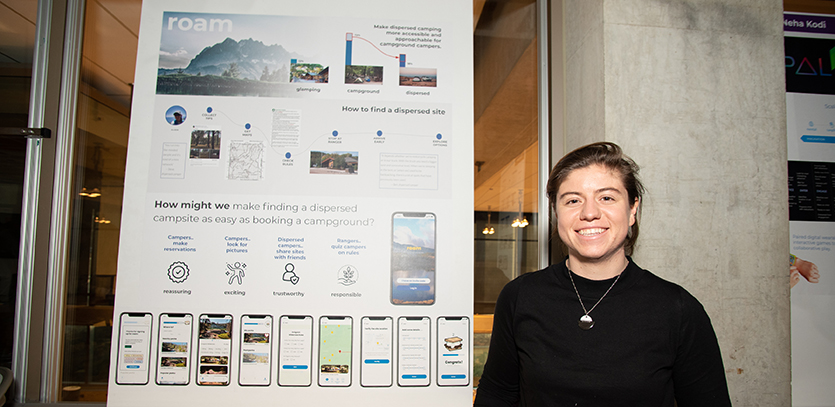 EDI '19 students presented human-centered design projects at Thesis Fair.