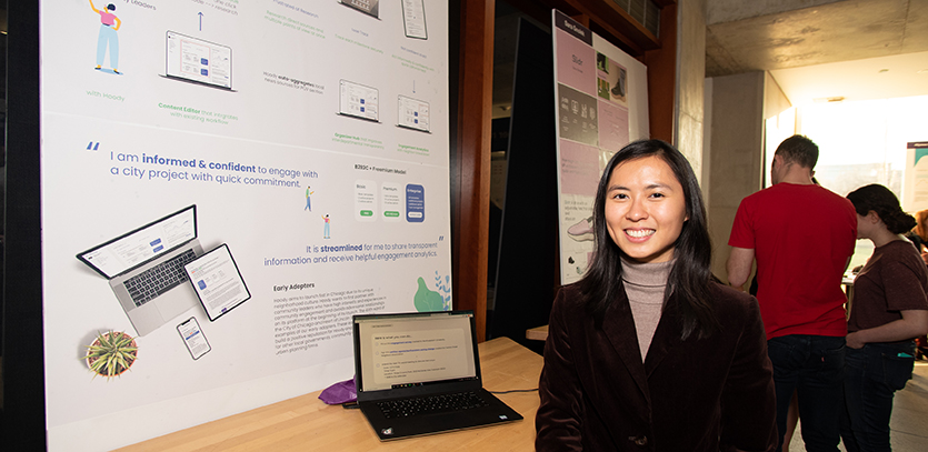 EDI '19 students presented human-centered design projects at Thesis Fair.