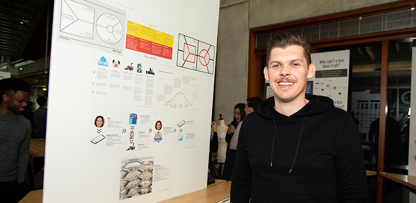 EDI '19 students presented human-centered design projects at Thesis Fair.