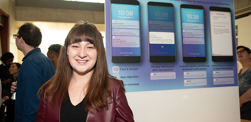 EDI '19 students presented human-centered design projects at Thesis Fair.