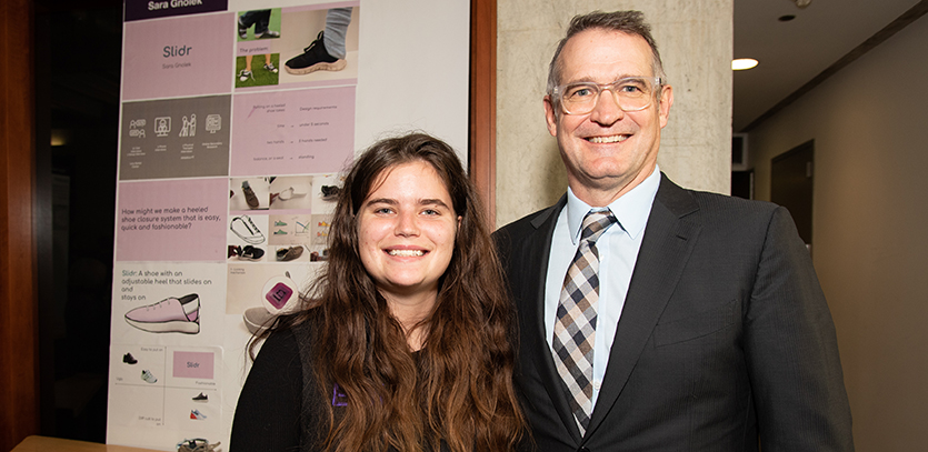 EDI '19 students presented human-centered design projects at Thesis Fair.