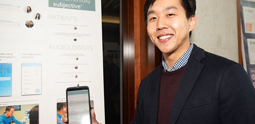 EDI '19 students presented human-centered design projects at Thesis Fair.