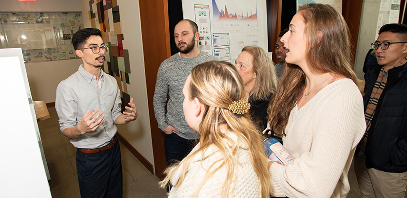 EDI '19 students presented human-centered design projects at Thesis Fair.