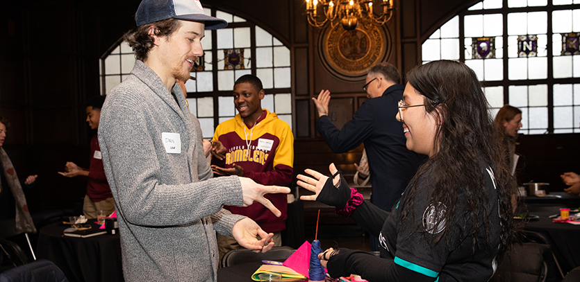 Participants did warm-up activities to help build a collaborative mindset before getting started.