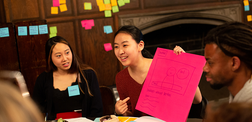 Students from Northwestern Law, the EDI program, and Boys Hope Girls Hope scholars program collaborated during the Design + Law event.