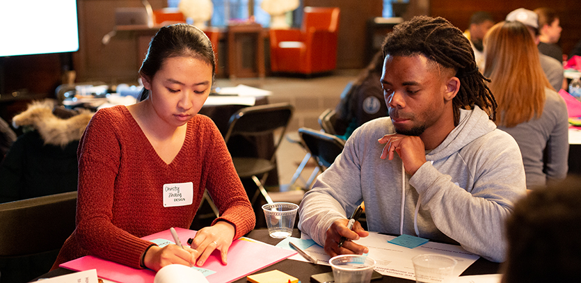 The event asked students to design more effective ways to deliver know-your-rights information to young people.