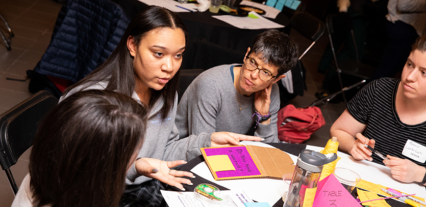High school students from the Boys Hope Girls Hope scholars program participated in the event.
