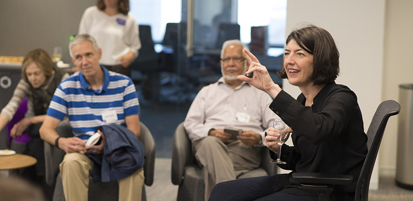 Pam Daniels (right), design innovator in residence at Segal Design Institute.