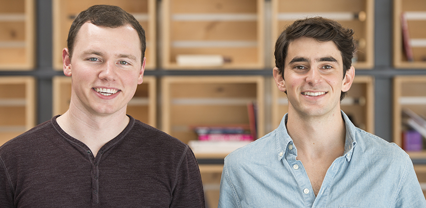 MaDE alumni James Kublik (left) and Alan Besquin (right) founded a startup called Somewear Labs.