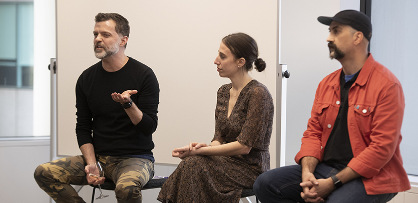 Panelist Chris McCarthy discusses his work at Hopelab.