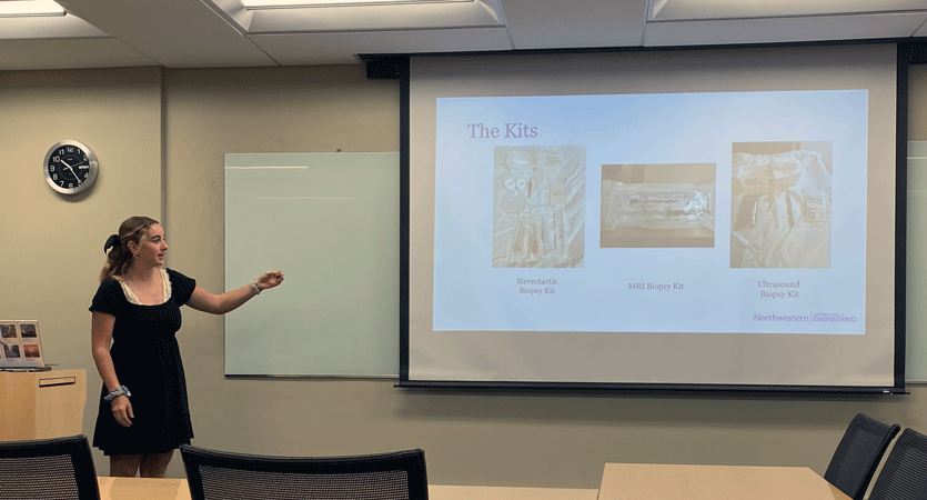 On June 5, Slattery and her fellow undergraduate researchers in Dunn’s lab assembled together and provided brief presentations detailing the progress of their respective research projects over the last academic quarter.  