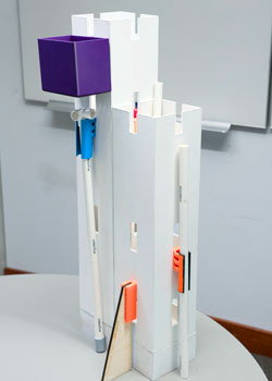 Grasshopper is a cost-effective, modular storage unit delivering stability and ease of use to solve Misericordia’s long-standing problem