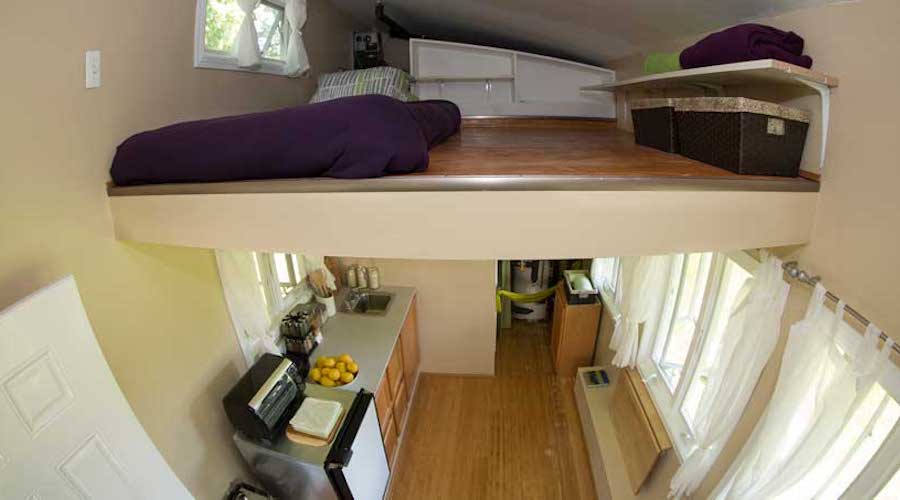 Tiny house interior.